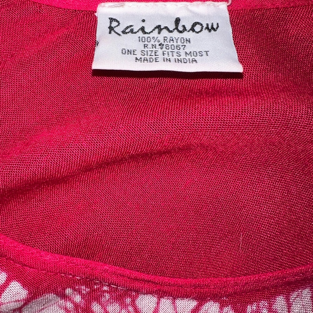 Boho Embroidered Sleeveless Dress – One Size – Rainbow Brand – Made in India - Picture 6 of 8